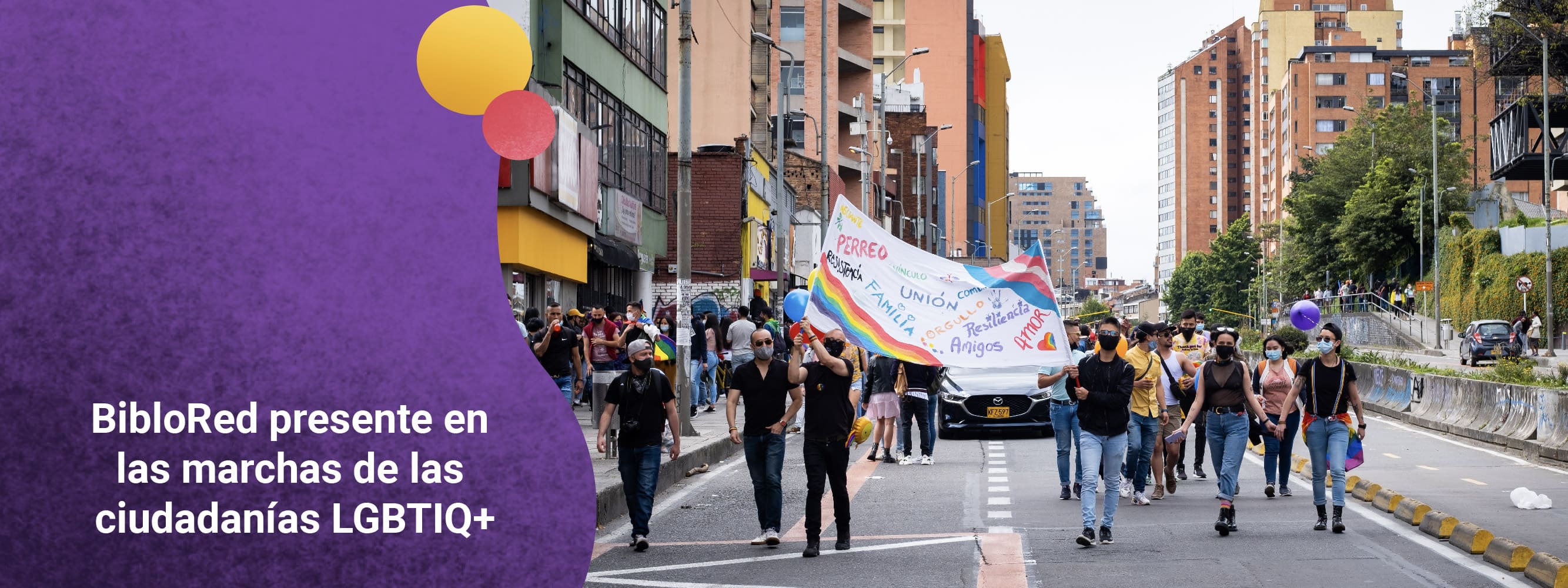 BibloRed presente en las marchas de las ciudadanías LGBTIQ+