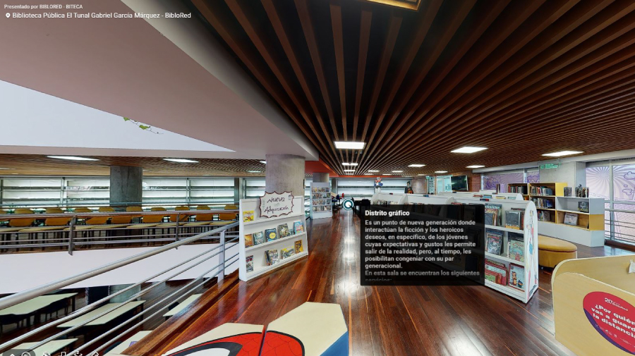 Recorra las bibliotecas mayores de Bogotá gracias a los recorridos 3D de BibloRed