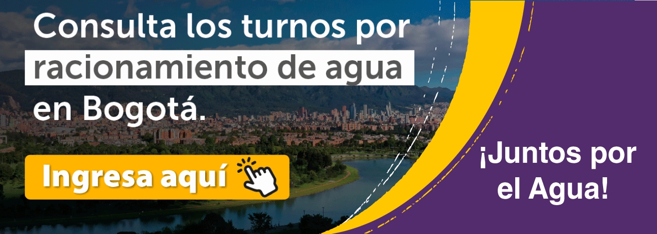 Consulta los turnos por racionamiento de agua en Bogotá